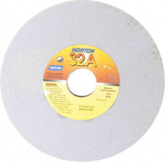 Norton - 7" Diam x 1-1/4" Hole x 1/2" Thick, J Hardness, 120 Grit Surface Grinding Wheel - Aluminum Oxide, Type 1, Fine Grade, 3,600 Max RPM, Vitrified Bond, No Recess - Industrial Tool & Supply