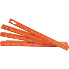 Wiha - Folding Rules Overall Length (Feet): 6.50 Graduation (Inch): 1/16 - Industrial Tool & Supply