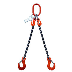 Slings & Tiedowns (Load-Rated); Sling Type: Chain; Length (Feet): 4; Vertical Capacity (Lb.): 4700; Choker Capacity (Lb.): 3800; Width (Inch): 0; Basket Capacity (Lb.): 2700; Eye Type: Large Eye; Chain Sling Type: DOS; Sling Material: Steel; Sling Width: