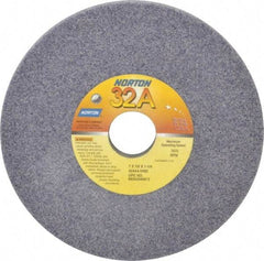 Norton - 7" Diam x 1-1/4" Hole x 1/2" Thick, I Hardness, 54 Grit Surface Grinding Wheel - Aluminum Oxide, Type 1, Coarse Grade, 3,600 Max RPM, Vitrified Bond, No Recess - Industrial Tool & Supply
