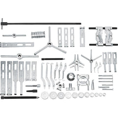 Puller & Separator Sets; Type: General Pupose Puller Set; Maximum Spread (Inch): 0; Number Of Bolts: 8.000; Number of Jaws: 18; Number of Pieces: 56; 56.000; Ratcheting: No; Insulated: No; Tether Style: Not Tether Capable; Reach (Decimal Inch): 0; Reach (