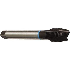 Emuge - 1/2-20 UNF, 3 Flute, Nitride Finish, Cobalt Spiral Point Tap - Plug Chamfer, Right Hand Thread, 3-3/8" OAL, 0.866" Thread Length, 0.367" Shank Diam, Series Rekord B - Exact Industrial Supply