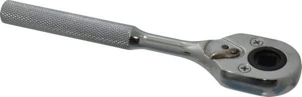 Proto - 3/8" Drive Pear Head Female Drive Ratchet - Chrome Finish, 7" OAL, 24 Gear Teeth, Standard Head - Industrial Tool & Supply