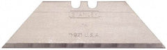 Stanley - 400 Piece Carbon Steel Utility Knife Blade - 2-7/16" OAL, 0.024" Blade Thickness - Industrial Tool & Supply