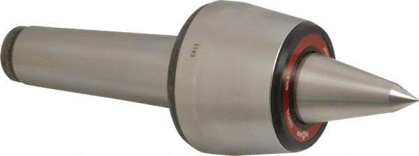 Rohm - MT5 Taper Shank, 3.543" Head Diam 1,200 Lb Capacity Live Center - 3,000 Max RPM, 2.764" Head Length, 1.5748" Point Diam, 2.559" Point Len, 2,640 Lb Max Workpc, 10.478" OAL, Long Point - Industrial Tool & Supply