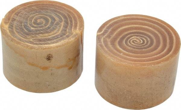 Garland - 2" Face Diam, Grade Medium Soft, Hammer Tip/Face - Rawhide - Industrial Tool & Supply