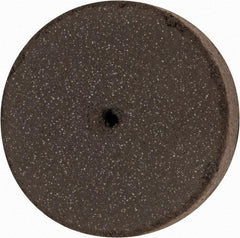 Cratex - 1" Diam x 1/16" Hole x 1/4" Thick, Surface Grinding Wheel - Silicon Carbide, Medium Grade, 25,000 Max RPM, Rubber Bond, No Recess - Industrial Tool & Supply