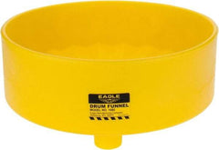 Eagle - 7" High x 18" Diam, Polyethylene, Drum Funnel - 30 to 55 Gal Drum/Pail Capacity - Industrial Tool & Supply