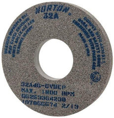 Norton - 14" Diam x 5" Hole x 1-1/2" Thick, G Hardness, 46 Grit Surface Grinding Wheel - Aluminum Oxide, Type 1, Coarse Grade, 1,800 Max RPM, Vitrified Bond, No Recess - Industrial Tool & Supply
