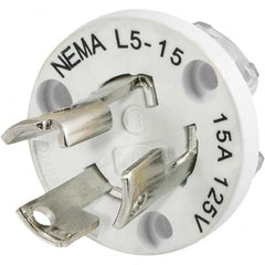 Hubbell Wiring Device-Kellems - 125V 15A NEMA L5-15P Industrial Twist Lock Plug - Industrial Tool & Supply