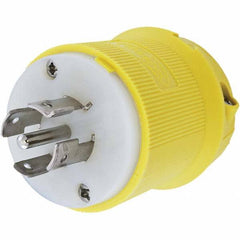 Hubbell Wiring Device-Kellems - 3-Phase Wye 120/208 VAC 20A NEMA L21-20P Marine Twist Lock Plug - Industrial Tool & Supply