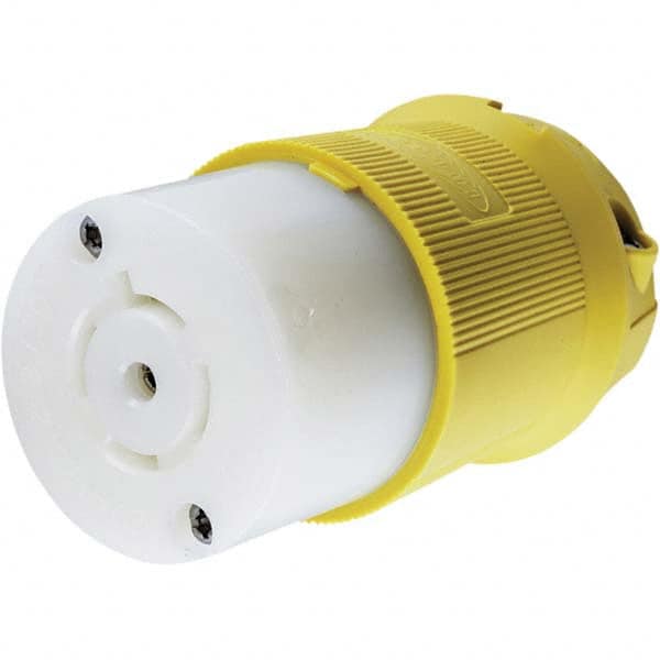 Hubbell Wiring Device-Kellems - 3-Phase Wye 120/208 VAC 20A NEMA L21-20R Marine Twist Lock Connector - Industrial Tool & Supply