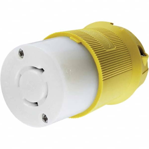 Hubbell Wiring Device-Kellems - 3-Phase Delta 480 VAC 20A NEMA L16-20R Marine Twist Lock Connector - Industrial Tool & Supply