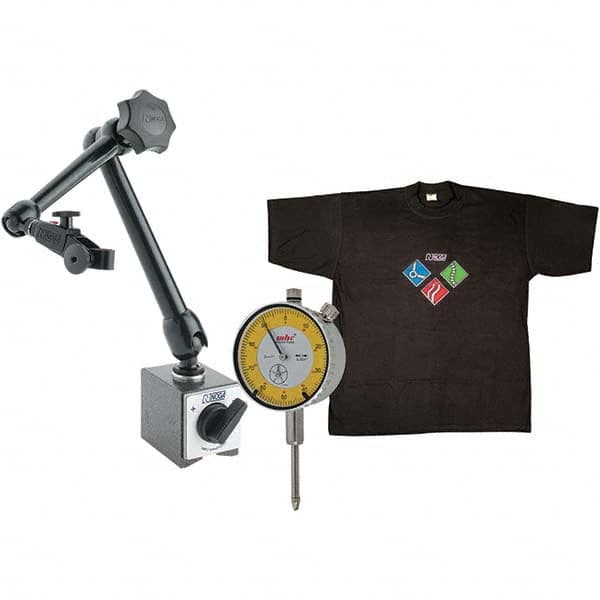 Noga - Magnetic Indicator Bases Base Length (mm): 60.00 Base Width (mm): 50.00 - Industrial Tool & Supply