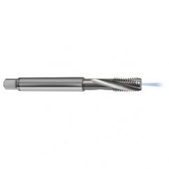 M10x1.0 6H 3-Flute Carbide Semi-Bottoming 15 degree Spiral Flute Tap-Bright - Industrial Tool & Supply