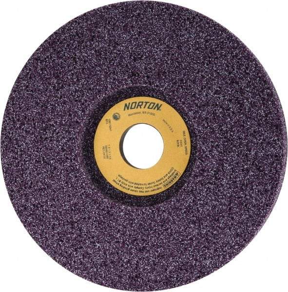 Norton - 7" Diam x 1-1/4" Hole x 1" Thick, I Hardness, 80 Grit Surface Grinding Wheel - Aluminum Oxide, Type 5, Medium Grade, 3,600 Max RPM, Vitrified Bond, One-Side Recess - Industrial Tool & Supply