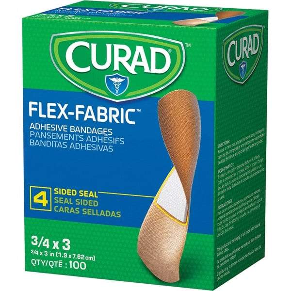 Curad - 3" Long x 3/4" Wide, General Purpose Self-Adhesive Bandage - Woven Fabric Bandage - Industrial Tool & Supply