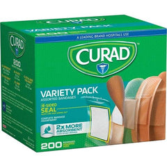 Curad - 5-1/4" Long x 4-1/4" Wide, General Purpose Self-Adhesive Bandage - Woven Fabric Bandage, 4-Sided Seal Technology - Industrial Tool & Supply