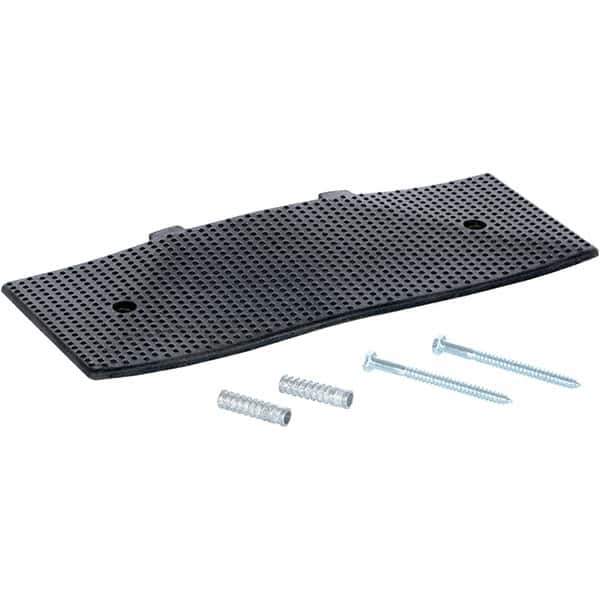 Vestil - 9-15/32" Long x 23-1/2" Wide x 1-3/8" High, Rubber Speed Hump - Black - Industrial Tool & Supply