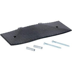 Vestil - 9-15/32" Long x 23-1/2" Wide x 1-3/8" High, Rubber Speed Hump - Black - Industrial Tool & Supply