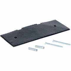 Vestil - 8-7/8" Long x 23-1/2" Wide x 1-3/8" High, Rubber Speed Hump - Black - Industrial Tool & Supply