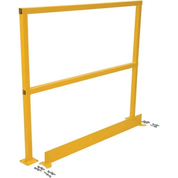 Vestil - 4" Long x 42" High, Steel Square Handrails - Industrial Tool & Supply