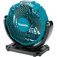 Makita - 7-1/8" Blade, 710 Max CFM, Cordless Fan - 4 Amps, 12 Volts, 3 Speed - Industrial Tool & Supply