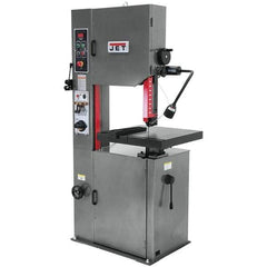 Jet - 15-1/2 Inch Throat Capacity, Variable Speed Pulley Vertical Bandsaw - 82 to 330 (Low), 985 to 3950 (High) SFPM, 2 HP, Three Phase - Industrial Tool & Supply