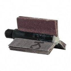 Merit Abrasives - 120 Grit, Coated, Aluminum Oxide Bore Polisher - Fine Grade, 25,000 RPM, Polishes Bores with 5/8 to 1" Diam - Industrial Tool & Supply