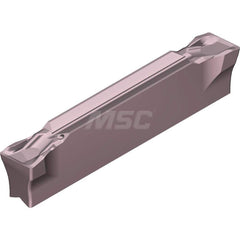 Grooving Insert: GCM4002CG AC520U, Solid Carbide Super ZX Finish, Right Hand, 4 mm Cutting Width, 25 mm Max Depth, Series GND