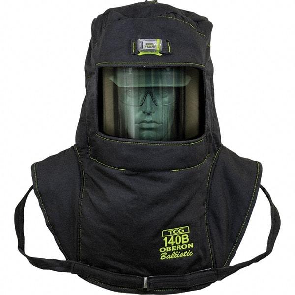 Oberon - Arc Flash & FR Hoods Hood Type: Arc Flash Protection Hood Style: Hood with Neck and Shoulder Drape - Industrial Tool & Supply