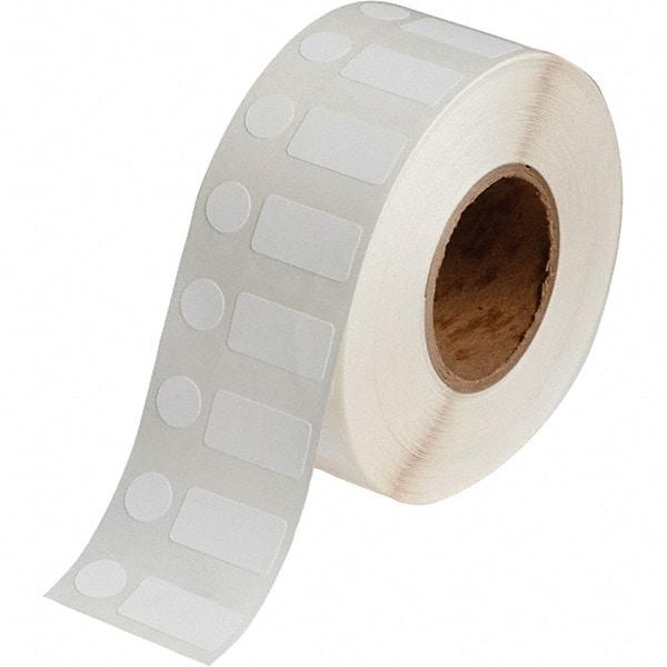 Brady - 1/2" Wide x 1" Long, White Polypropylene Inkjet Label - For BradyJet J2000 - Industrial Tool & Supply