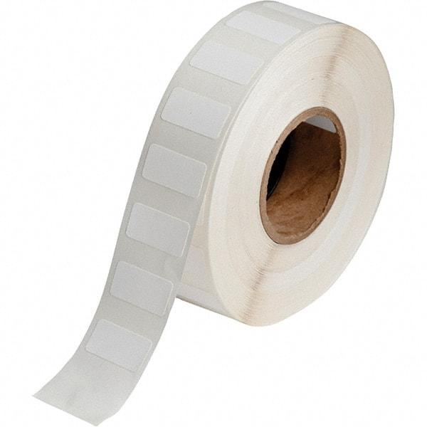 Brady - 1" Wide x 1/2" Long, White Polypropylene Inkjet Label - For BradyJet J2000 - Industrial Tool & Supply