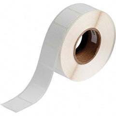 Brady - 1" Wide x 1" Long, White Polypropylene Inkjet Label - For BradyJet J2000 - Industrial Tool & Supply