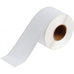 Brady - 2-1/4" Wide, White Polyester Inkjet Label - For BradyJet J2000 - Industrial Tool & Supply