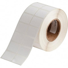 Brady - 3/4" Wide x 1" Long, White Polypropylene Inkjet Label - For BradyJet J2000 - Industrial Tool & Supply