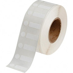 Brady - 3/8" Wide x 1" Long, White Polypropylene Inkjet Label - For BradyJet J2000 - Industrial Tool & Supply