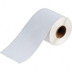 Brady - 4" Wide, White Polyester Inkjet Label - For BradyJet J2000 - Industrial Tool & Supply