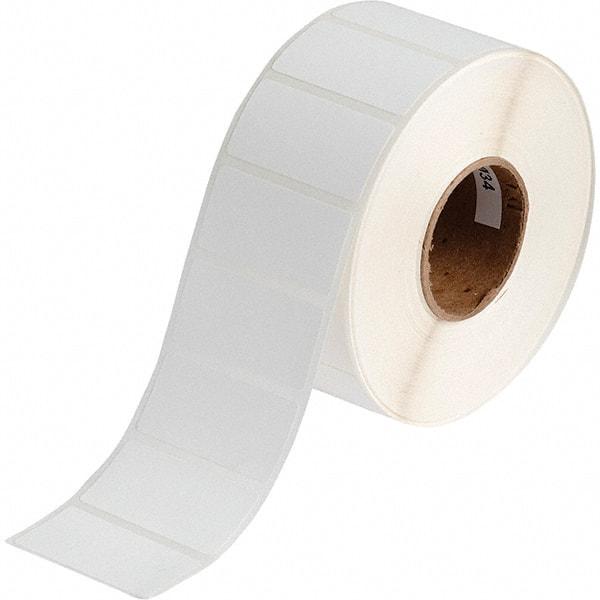 Brady - 1" Wide x 2" Long, White Polypropylene Inkjet Label - For BradyJet J2000 - Industrial Tool & Supply