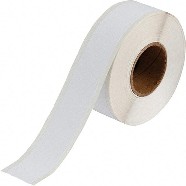 Brady - 1-1/8" Wide, White Polyester Inkjet Label - For BradyJet J2000 - Industrial Tool & Supply