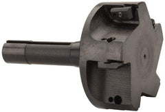 APT - 4" Cut Diam, 0.65" Max Depth of Cut, 5-7/8" OAL, Indexable Square Shoulder End Mill - TPC 32..., TPG 32., TPU 32. Inserts, R8 Taper Shank, 90° Lead Angle, Series Tri-Dex - Industrial Tool & Supply