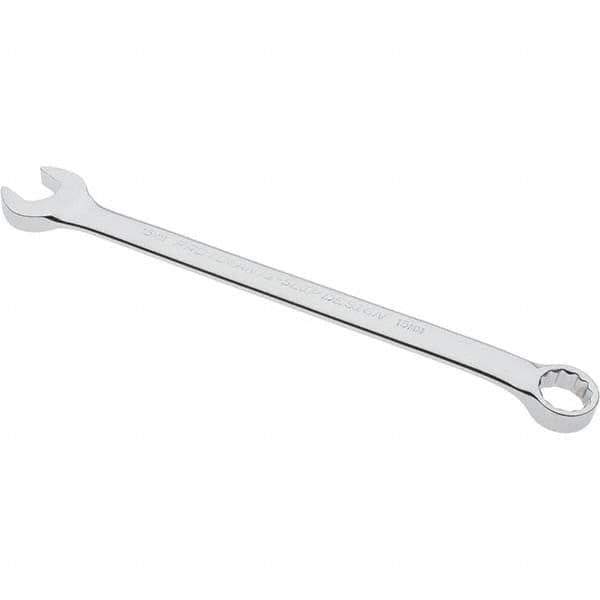 Blackhawk by Proto - 14mm 12 Point Offset Combination Wrench - 15° Offset Angle, 8-46/73" OAL, Steel, Chrome Finish - Industrial Tool & Supply