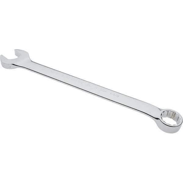 Blackhawk by Proto - 1-1/4" 12 Point Offset Combination Wrench - 15° Offset Angle, 16.9" OAL, Steel, Chrome Finish - Industrial Tool & Supply