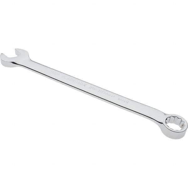 Blackhawk by Proto - 17mm 12 Point Offset Combination Wrench - 15° Offset Angle, 10.14" OAL, Steel, Chrome Finish - Industrial Tool & Supply