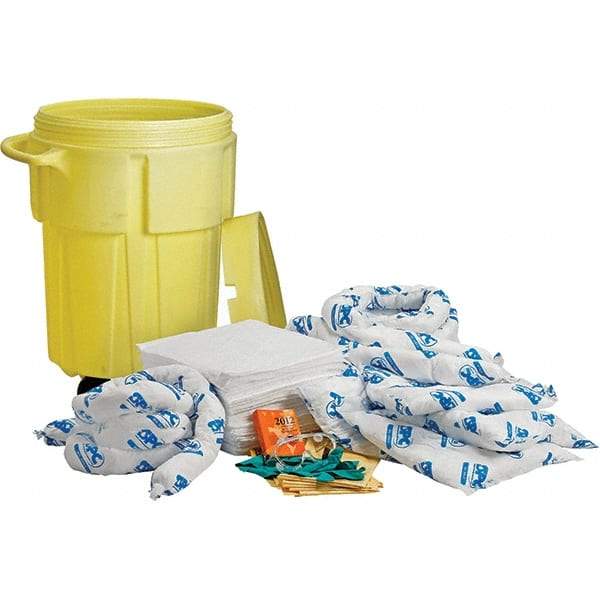 Brady SPC Sorbents - 38 Gal Capacity Oil Only Spill Kit - 55 Gal Polyethylene Drum - Industrial Tool & Supply