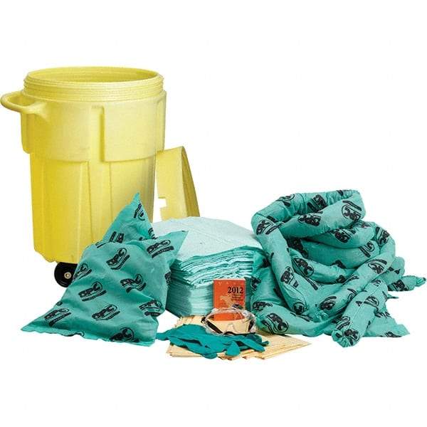 Brady SPC Sorbents - 38 Gal Capacity Chemical Spill Kit - 55 Gal Polyethylene Drum - Industrial Tool & Supply