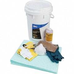 Brady SPC Sorbents - 9 Gal Capacity Hazardous Materials Spill Kit - 6.5 Gal Polyethylene Bucket - Industrial Tool & Supply