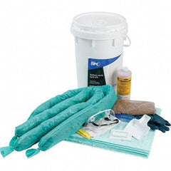 Brady SPC Sorbents - 9 Gal Capacity Hazardous Materials Spill Kit - 6.5 Gal Polyethylene Bucket - Industrial Tool & Supply