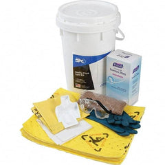 Brady SPC Sorbents - 9 Gal Capacity Hazardous Materials Spill Kit - 6.5 Gal Polyethylene Bucket - Industrial Tool & Supply