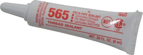 Loctite - 6 ml Tube White PST Pipe Sealant 565 - 300°F Max Working Temp - Industrial Tool & Supply
